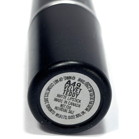 MAC Matte Lipstick Velvet Teddy 449 Discontinued Old Stock No Box As Is - Picture 2 of 7